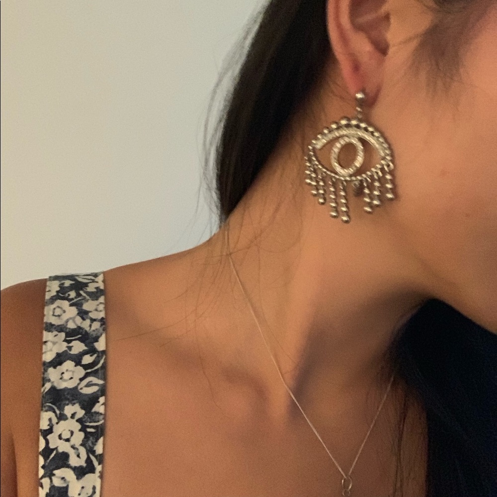👁 SILVER EYE EARRINGS 👁